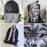 Unisex Nylon College Student Backpack Casual School Bag Travel Rucksack