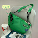 Waterproof Nylon Dumpling Bag Large-capacity Shoulder Messenger Bag