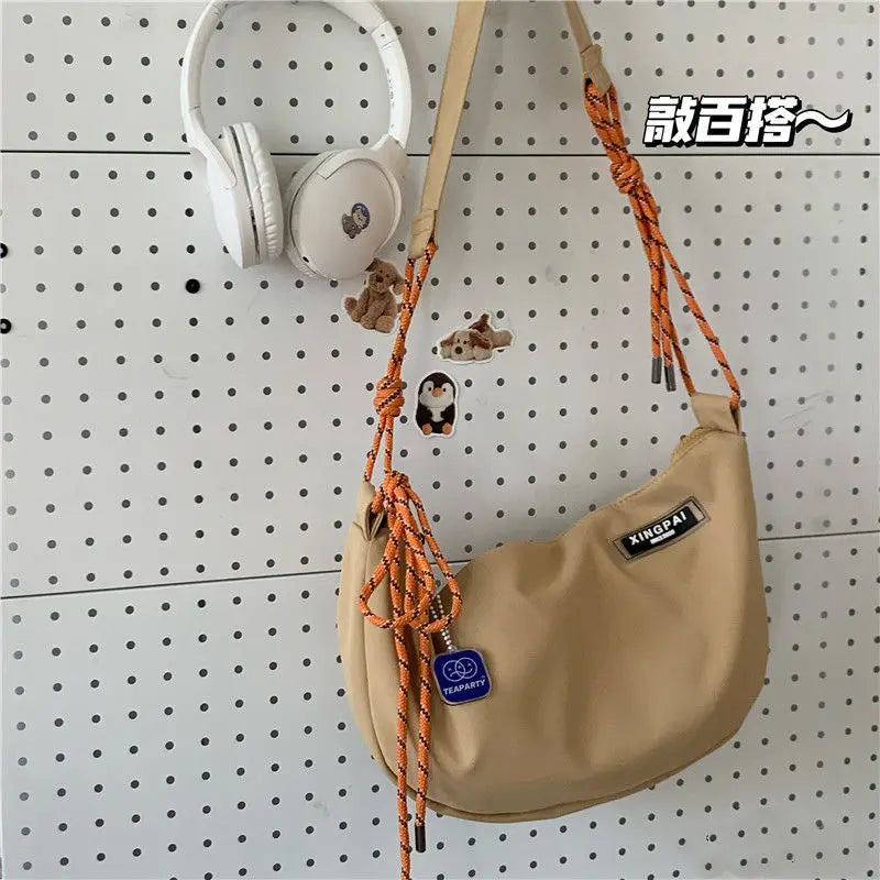 Waterproof Nylon Dumpling Bag Large-capacity Shoulder Messenger Bag