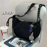 Waterproof Nylon Dumpling Bag Large-capacity Shoulder Messenger Bag