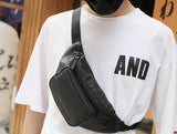 Unisex Oxford Waist Bag Zipper Crossbody Bag Casual Accessories Bags