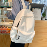 Unisex Canvas Backpack Daypack Satchel School Travel Bookbag