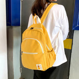 Unisex Canvas School Bag Travel Backpack Shoulder Bag Student Backpack Youth