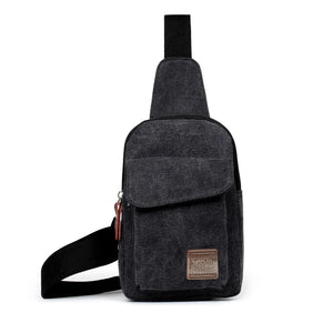 Canvas Waist Packs Travel Chest-Bag Outdoor Satchel Shoulder Bag
