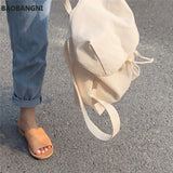 Unisex Canvas Backpack Street Rucksack Japanese Style Bag