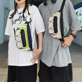 Unisex Nylon Fanny Pack Waist Bag Sport Chest Bag