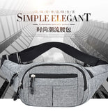 Unisex Oxford Crossbody Waist Bag Women Men Travel Purse Shoulder Bag