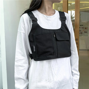 Tactical Chest Bag Unisex Bullet Hip Hop Streetwear Waist Pack