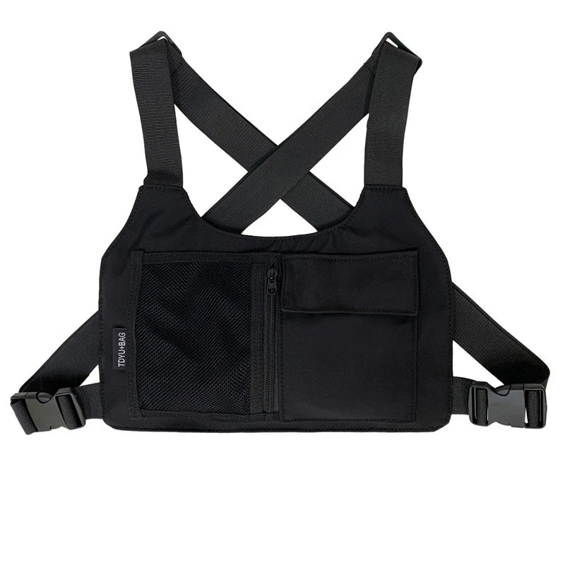 Tactical Chest Bag Unisex Bullet Hip Hop Streetwear Waist Pack