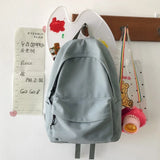 Unisex DIY Canvas Backpack Daypack Satchel Travel Bag