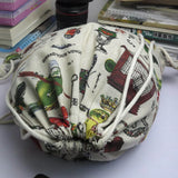 Unisex Retro Canvas Drawstring Backpack European Style Travel Bag