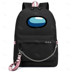 Unisex Casual Game Backpack USB Charging Daybag For Teenager Big Capacity Women