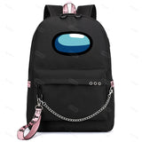 Unisex Casual Game Backpack USB Charging Daybag For Teenager Big Capacity Women