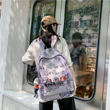Japanese Graffiti School Backpack Casual Travel Backpack