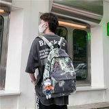 Japanese Graffiti School Backpack Casual Travel Backpack