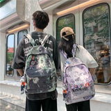 Japanese Graffiti School Backpack Casual Travel Backpack