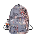 Japanese Graffiti School Backpack Casual Travel Backpack