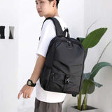 Unisex Waterproof Backpack Men Street Computer Bag Large Capacity Travel