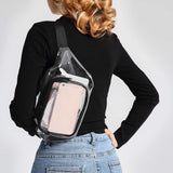 Unisex Transparent Waterproof Waist Bag for Travel Sports Yoga Climbing