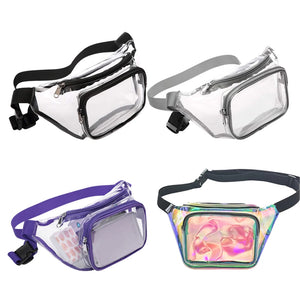 Unisex Transparent Waterproof Waist Bag for Travel Sports Yoga Climbing