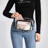 Unisex Transparent Waterproof Waist Bag for Travel Sports Yoga Climbing