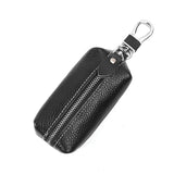 Leather Car Key Wallets Key Holder Housekeeper Organizer Zipper Key Case