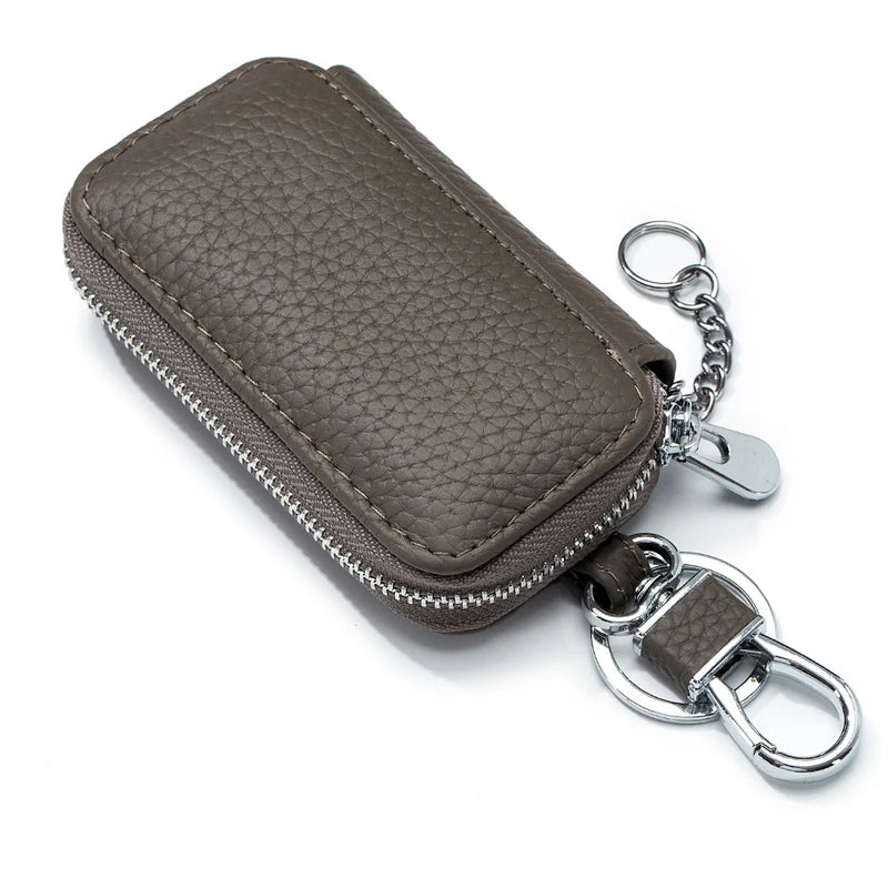 Leather Car Key Wallets Holder Organizer Keychain Covers Key Case