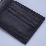 Unisex Lambskin Leather Bifold Wallet 3 Colors