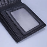 Unisex Lambskin Leather Bifold Wallet 3 Colors