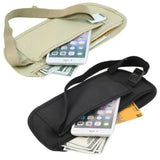 Unisex Invisible Travel Waist Packs Waist Pouch for Passport Money Belt Bag