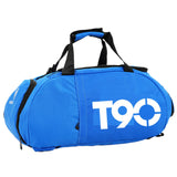 Large Capacity Travel Sport Gym Bag Nylon Shoes Storage Fitness Adjustable Strap