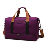 Large Capacity Travel Tote Bag Canvas Handbag Sports Shoulder Waterproof Duffle