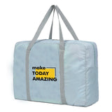 Large Capacity Travel Bag Word Printing Organizer Clothes Storage