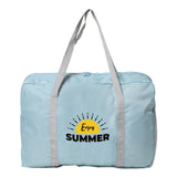 Large Capacity Travel Bag Word Printing Organizer Clothes Storage