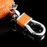 Leather Keychain Covers Men Key Holder Zipper Key Case