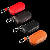 Leather Keychain Covers Men Key Holder Zipper Key Case
