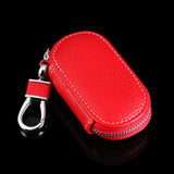 Leather Keychain Covers Men Key Holder Zipper Key Case