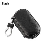 Leather Keychain Covers Men Key Holder Zipper Key Case