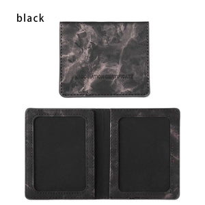 Unisex Marble Pattern PU Leather Travel Passport Cover Wallet Case