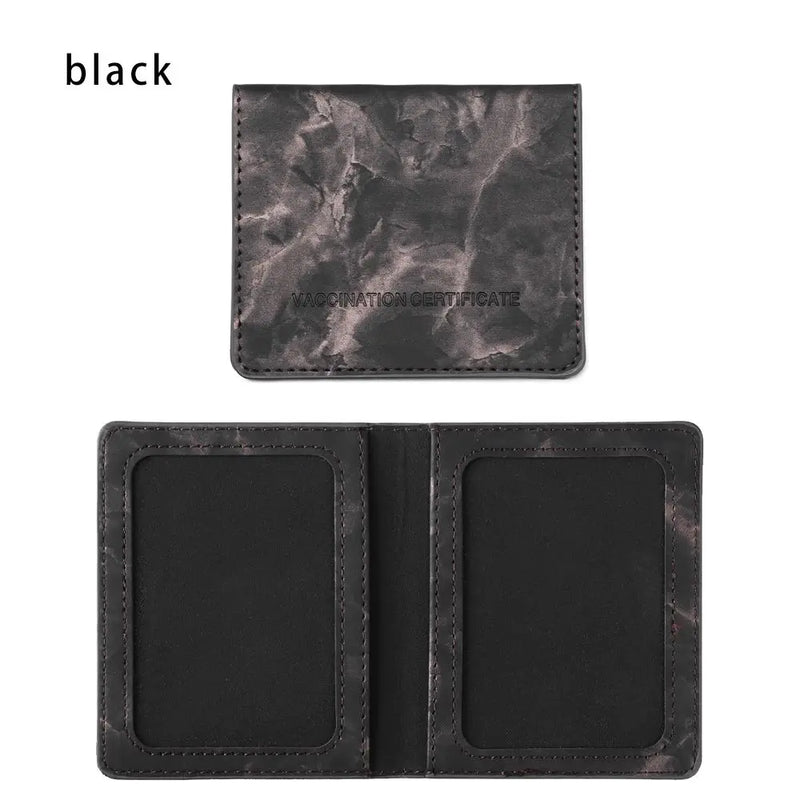Unisex Marble Pattern PU Leather Travel Passport Cover Wallet Case