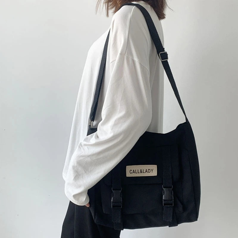 Unisex Fabric Messenger Bag Crossbody Satchel