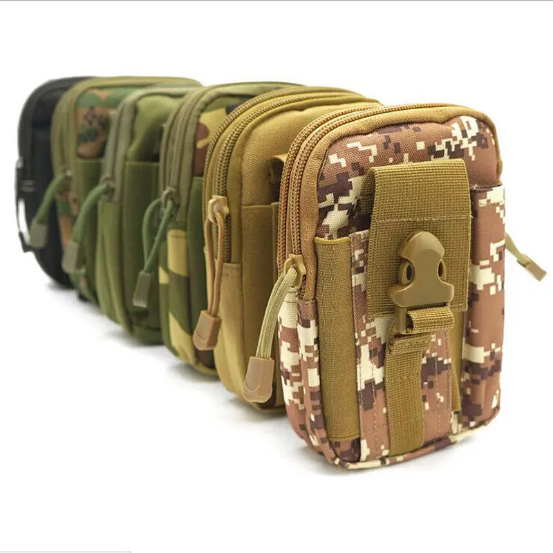 Camouflage Tactical Waist Pocket Pouch Phone Pocket 7 Colors