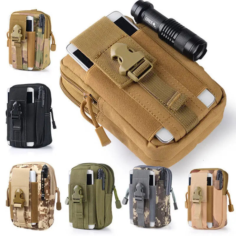 Camouflage Tactical Waist Pocket Pouch Phone Pocket 7 Colors