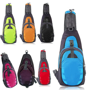 Unisex Nylon Chest Bags Travel Waist Bag Pack Casual Functional Money Phone Belt