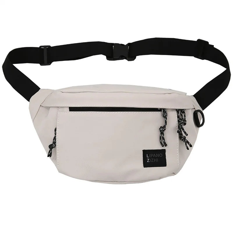 Unisex Nylon Waist Bag Hip Hop Belt Phone Pack