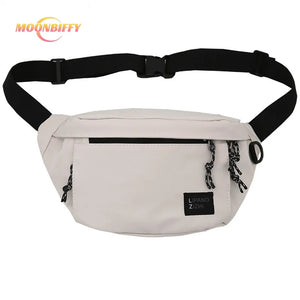 Unisex Nylon Waist Bag Hip Hop Belt Phone Pack