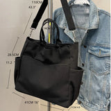 One Shoulder Crossbody Bag Double Canvas School Pack