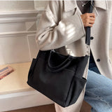 One Shoulder Crossbody Bag Double Canvas School Pack