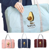 Avocado Print Camping Organizer Bag Large Capacity Zipper Handbag