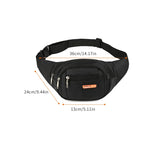 Canvas Travel Bag Crossbody Chest Bags Waist Packs Pocket